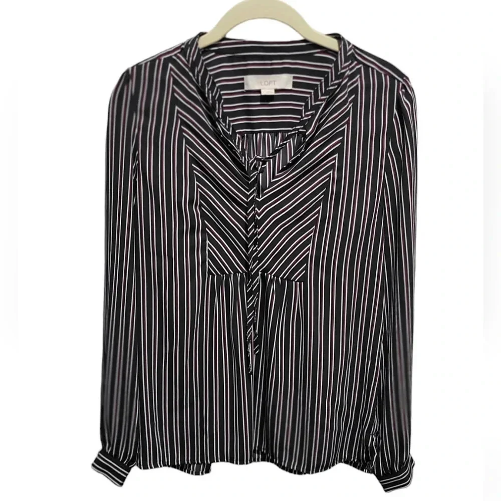 LOFT striped blouse